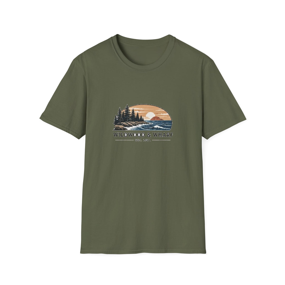 Wildwood & Wharf Coastal Sunset Tee
