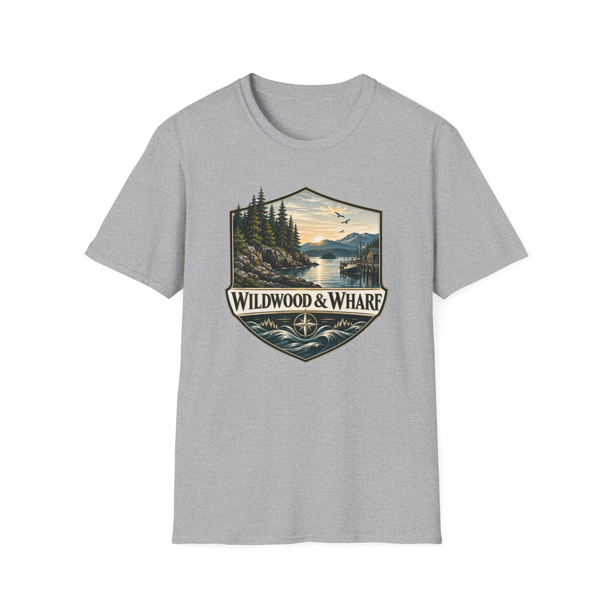 Wildwood & Wharf Harbor Shield Tee