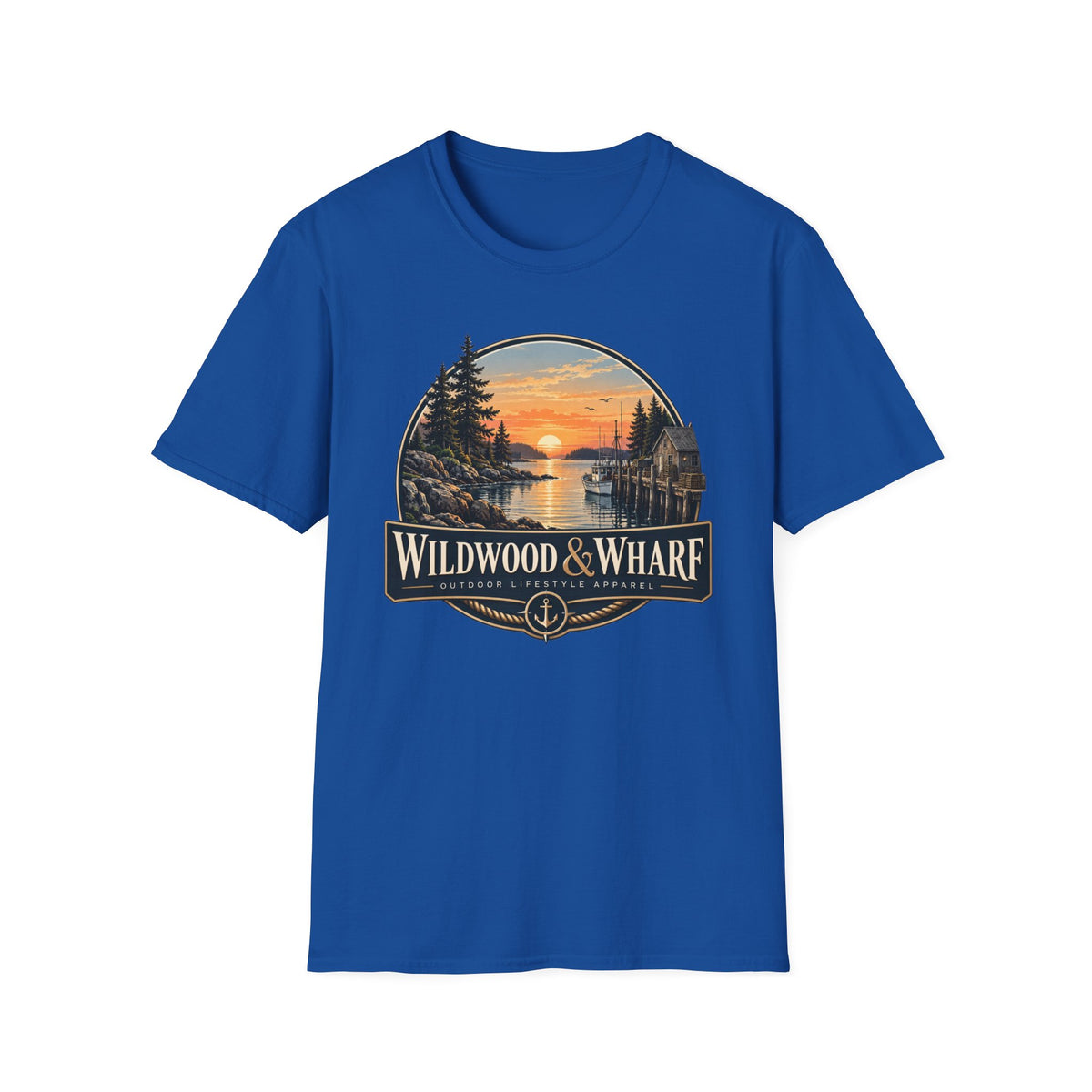 Wildwood & Wharf Harbor Sunset Tee