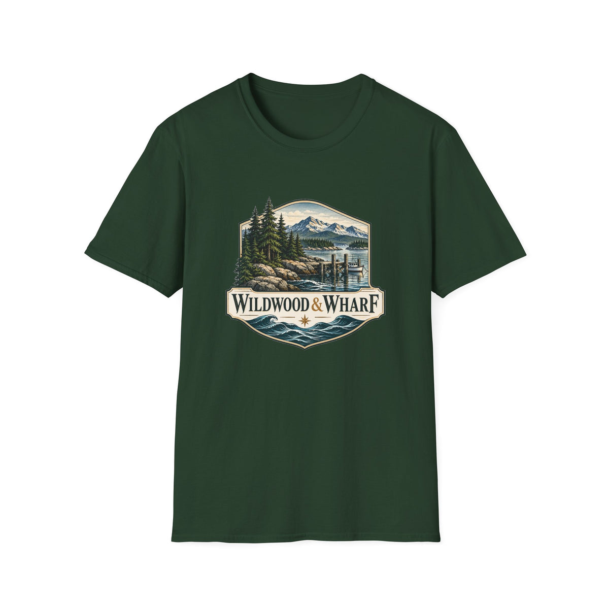 Wildwood & Wharf Harbor Badge Tee