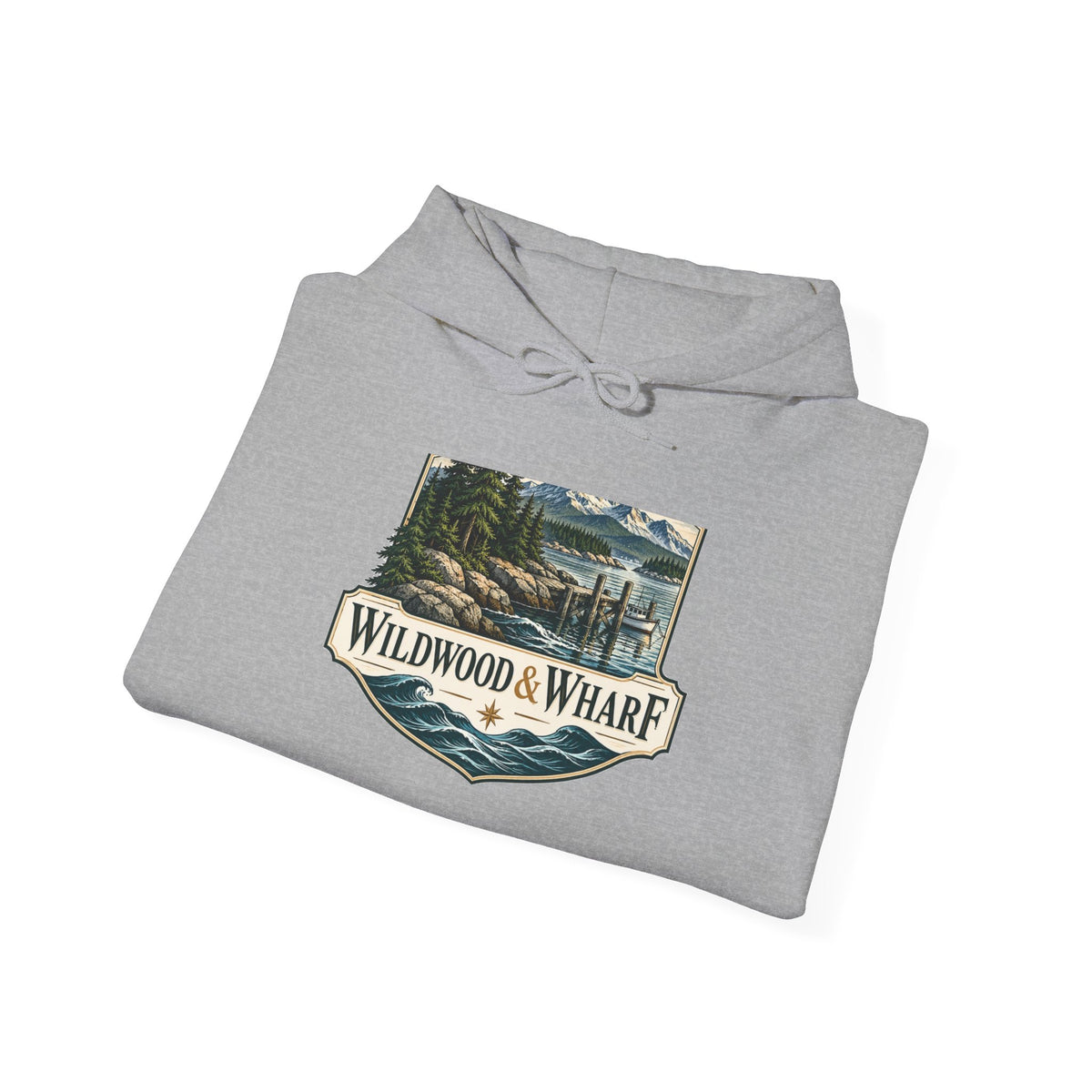 Wildwood & Wharf Hoodie - Harbor Badge