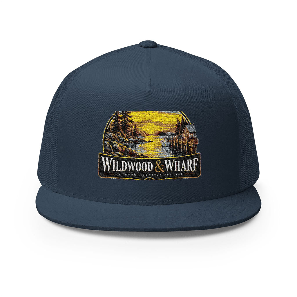Wildwood & Wharf Harbor Sunset Trucker Hat