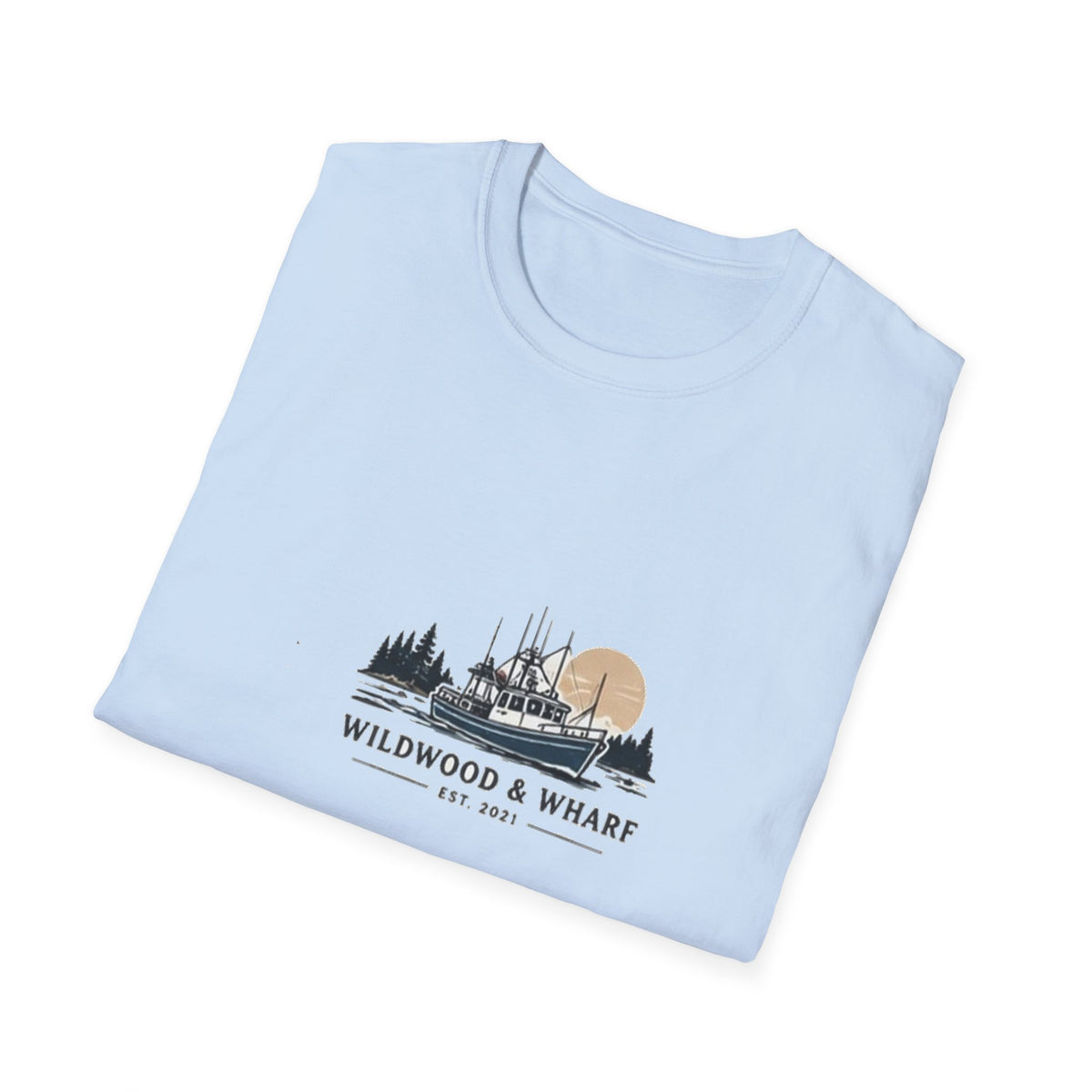 Wildwood & Wharf Fishing Boat Tee