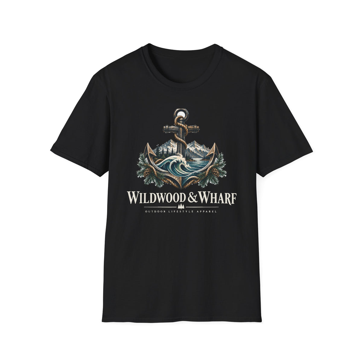 Wildwood & Wharf Anchor Mountains Tee