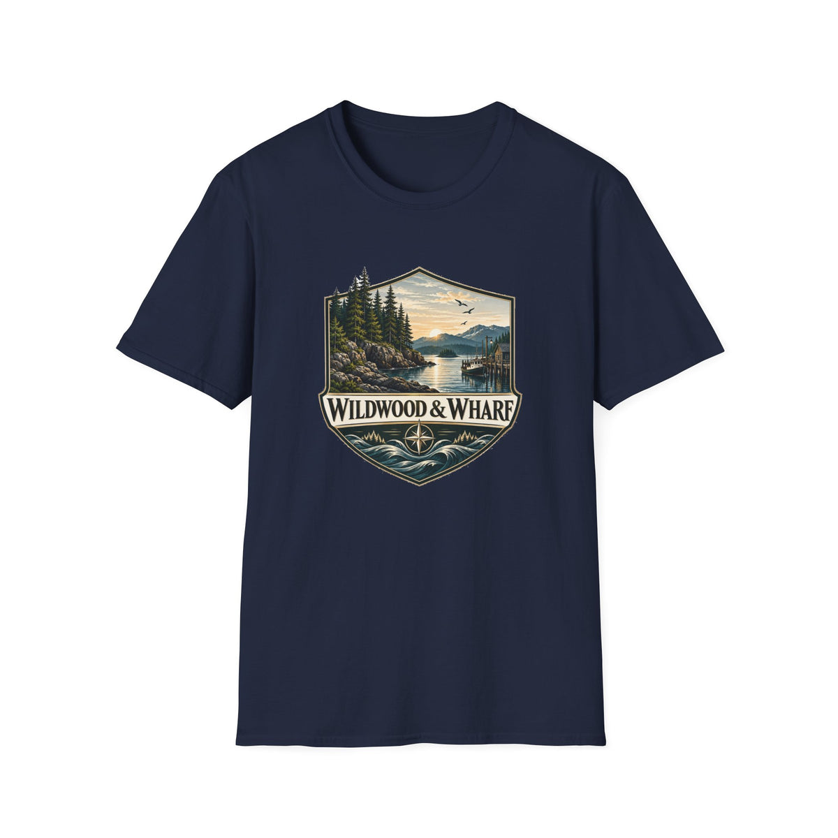 Wildwood & Wharf Harbor Shield Tee
