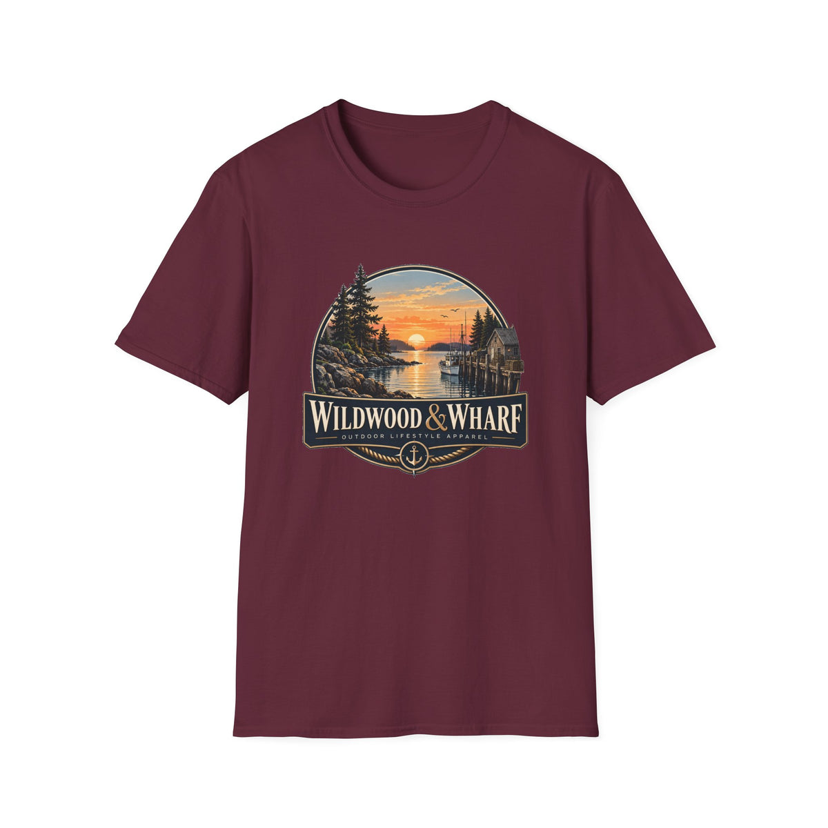 Wildwood & Wharf Harbor Sunset Tee
