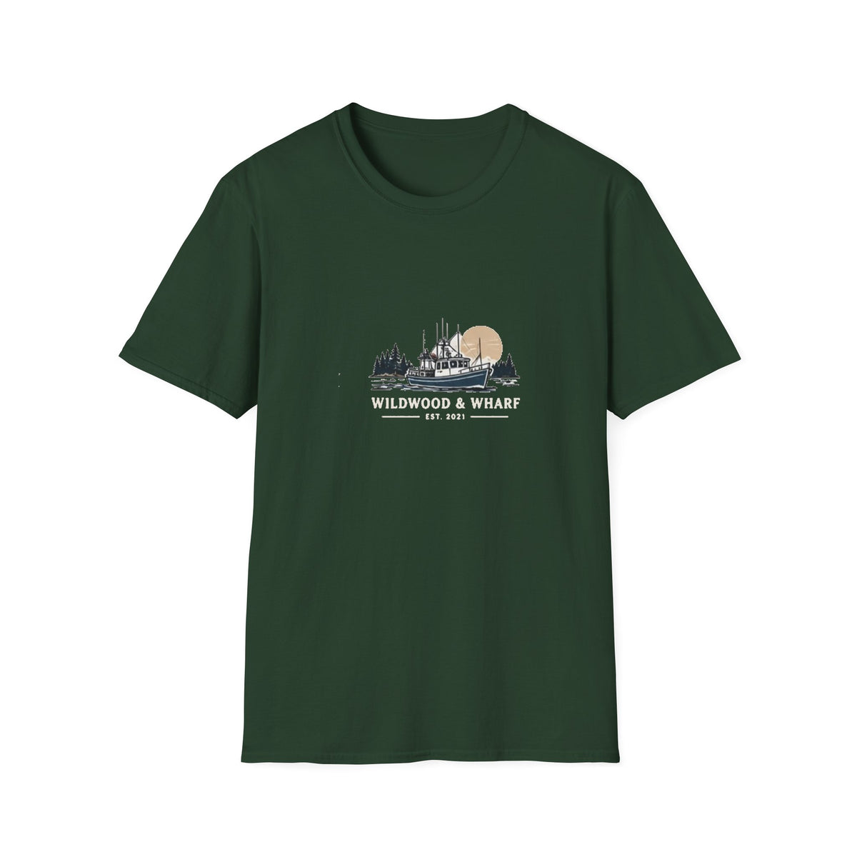 Wildwood & Wharf Fishing Boat Tee
