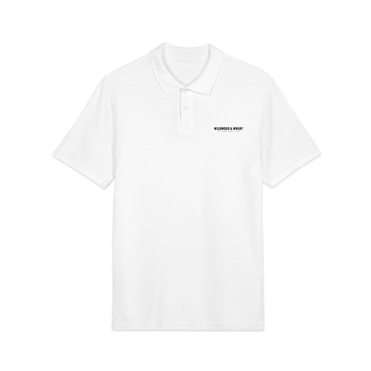 Wildwood & Wharf Mountain Wave Words Polo