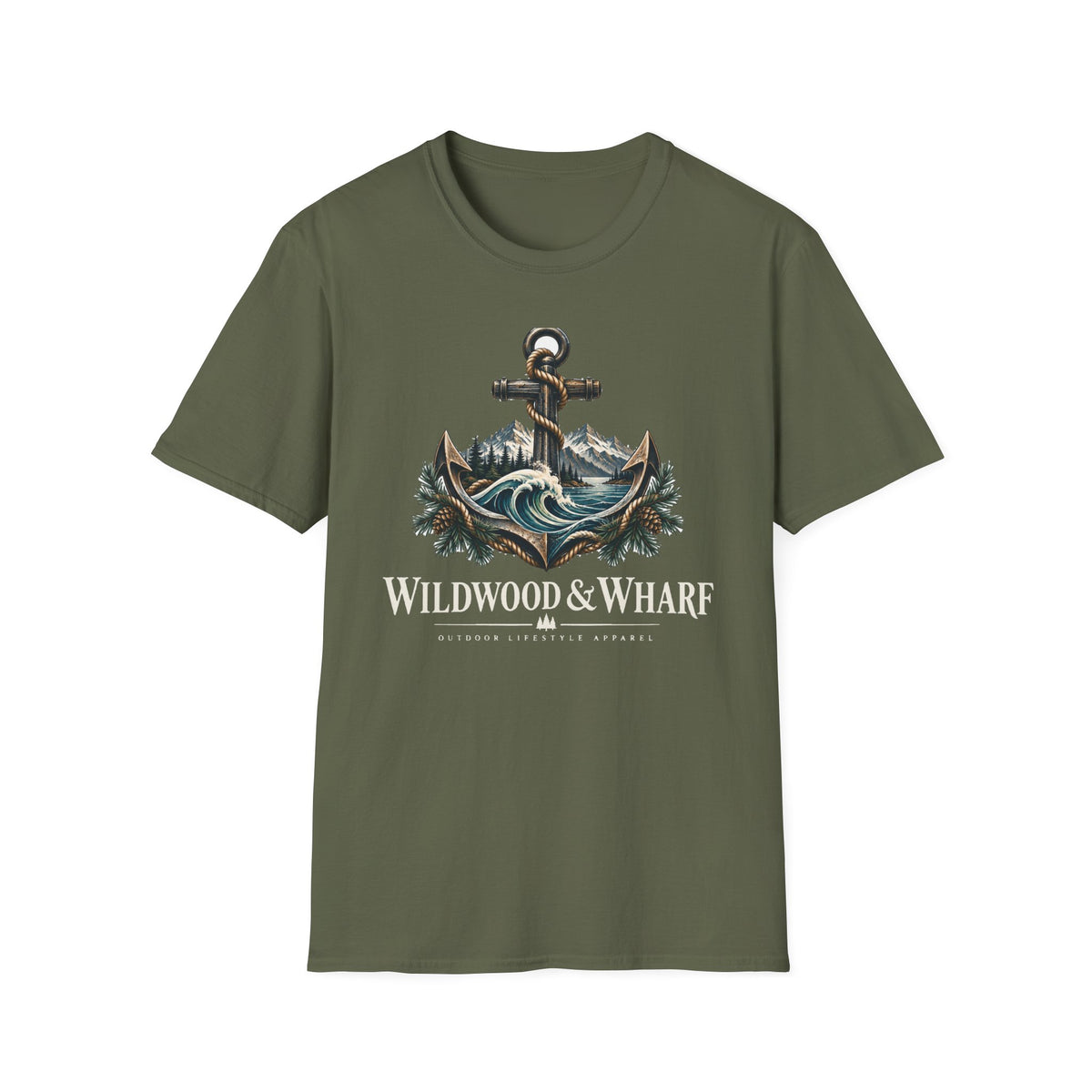 Wildwood & Wharf Anchor Mountains Tee