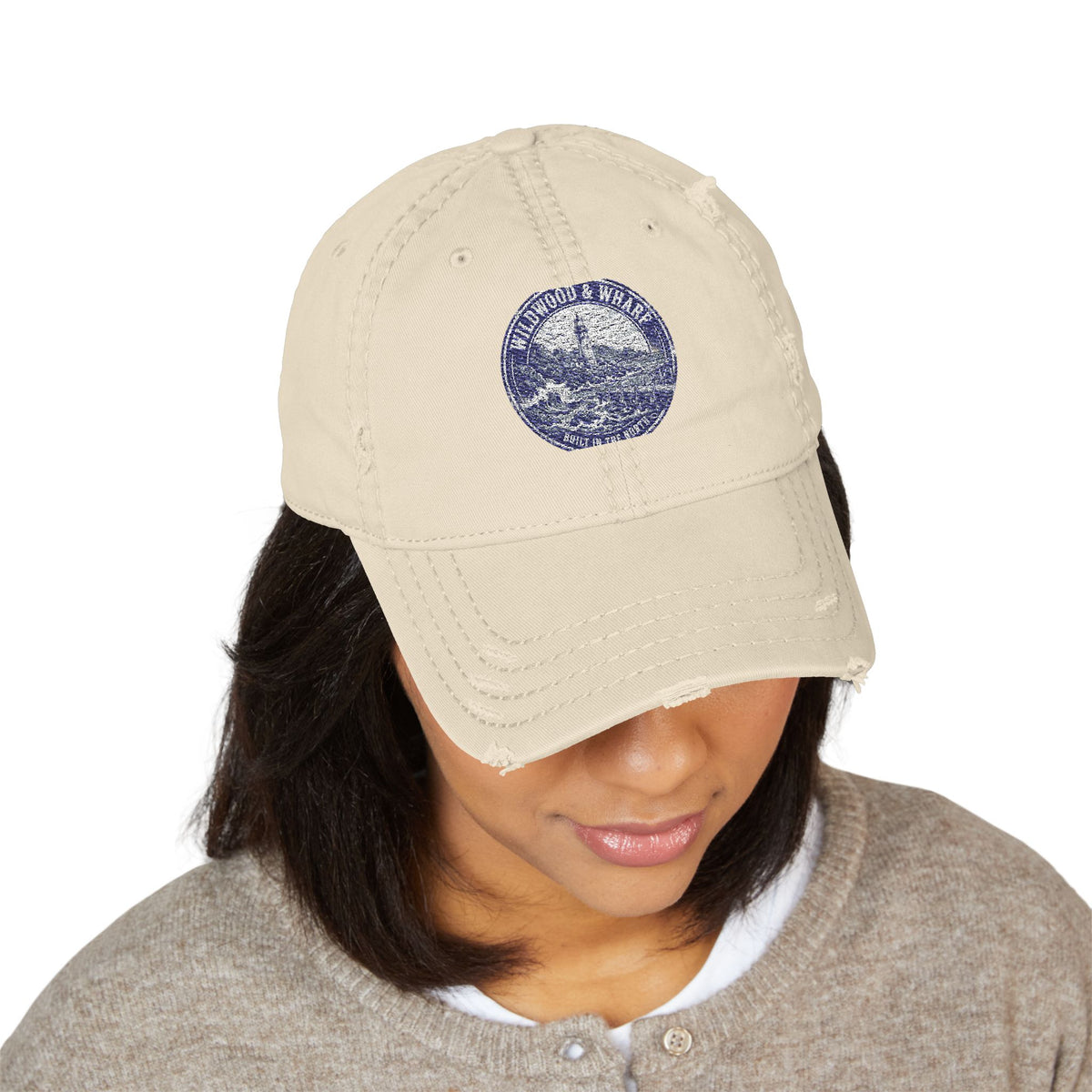 Wildwood & Wharf Lighthouse Badge Dad Hat
