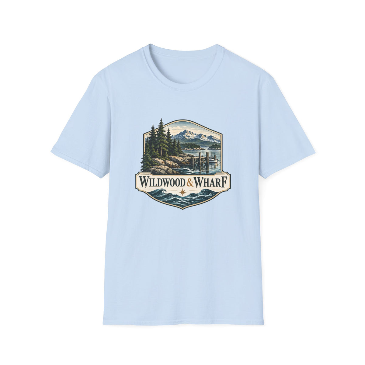 Wildwood & Wharf Harbor Badge Tee
