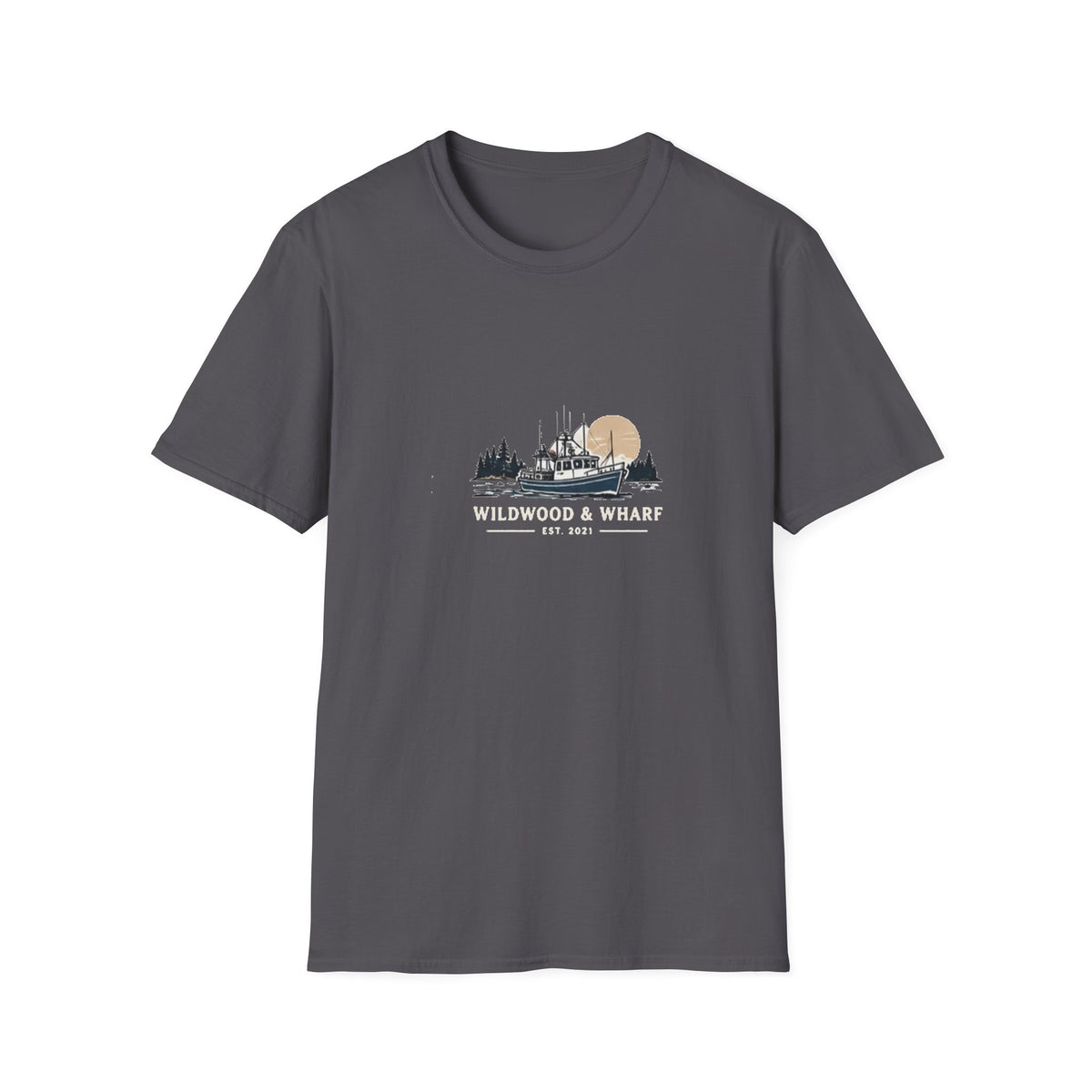 Wildwood & Wharf Fishing Boat Tee
