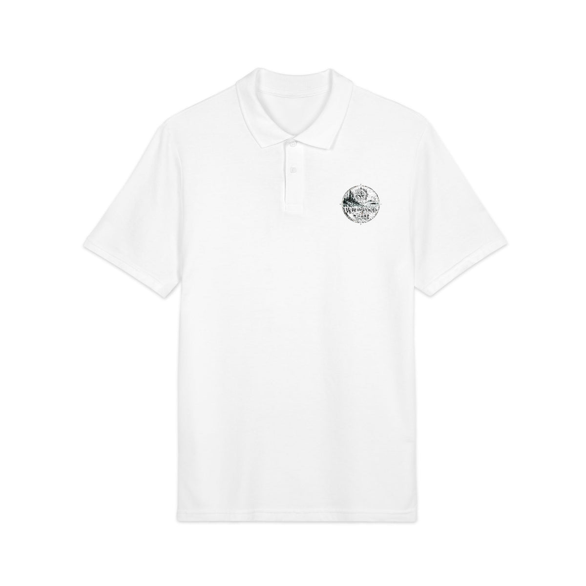 Wildwood & Wharf Compass Logo Polo