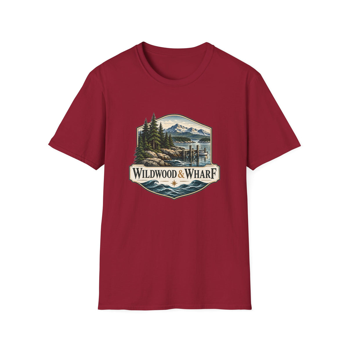Wildwood & Wharf Harbor Badge Tee