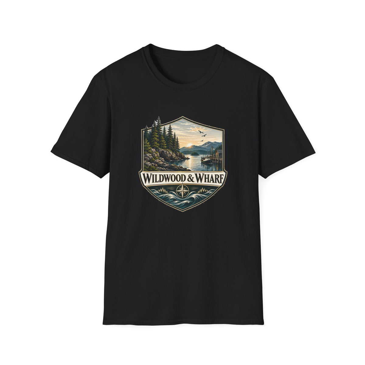 Wildwood & Wharf Harbor Shield Tee