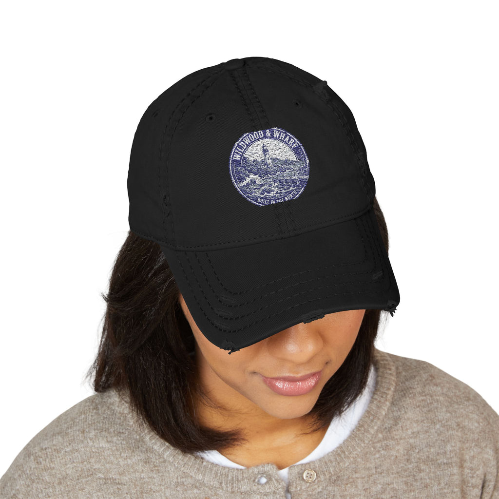Wildwood & Wharf Lighthouse Badge Dad Hat