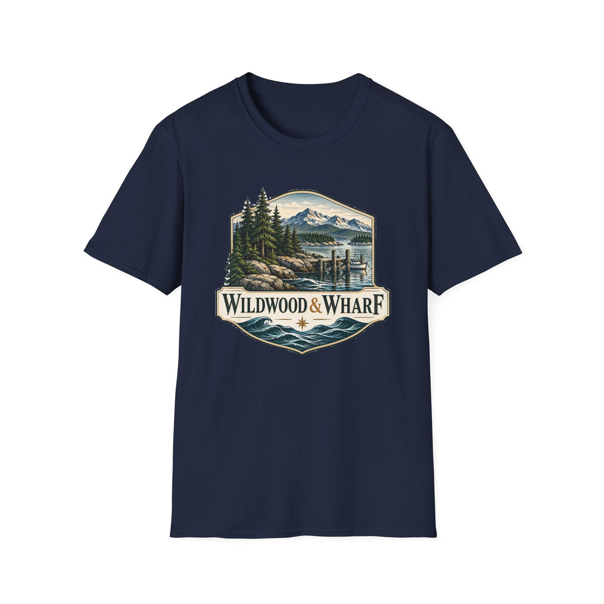 Wildwood & Wharf Mountain Dock Shield Tee