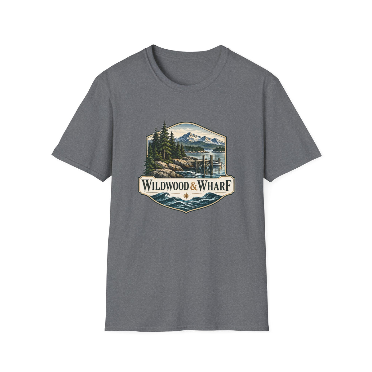 Wildwood & Wharf Harbor Badge Tee