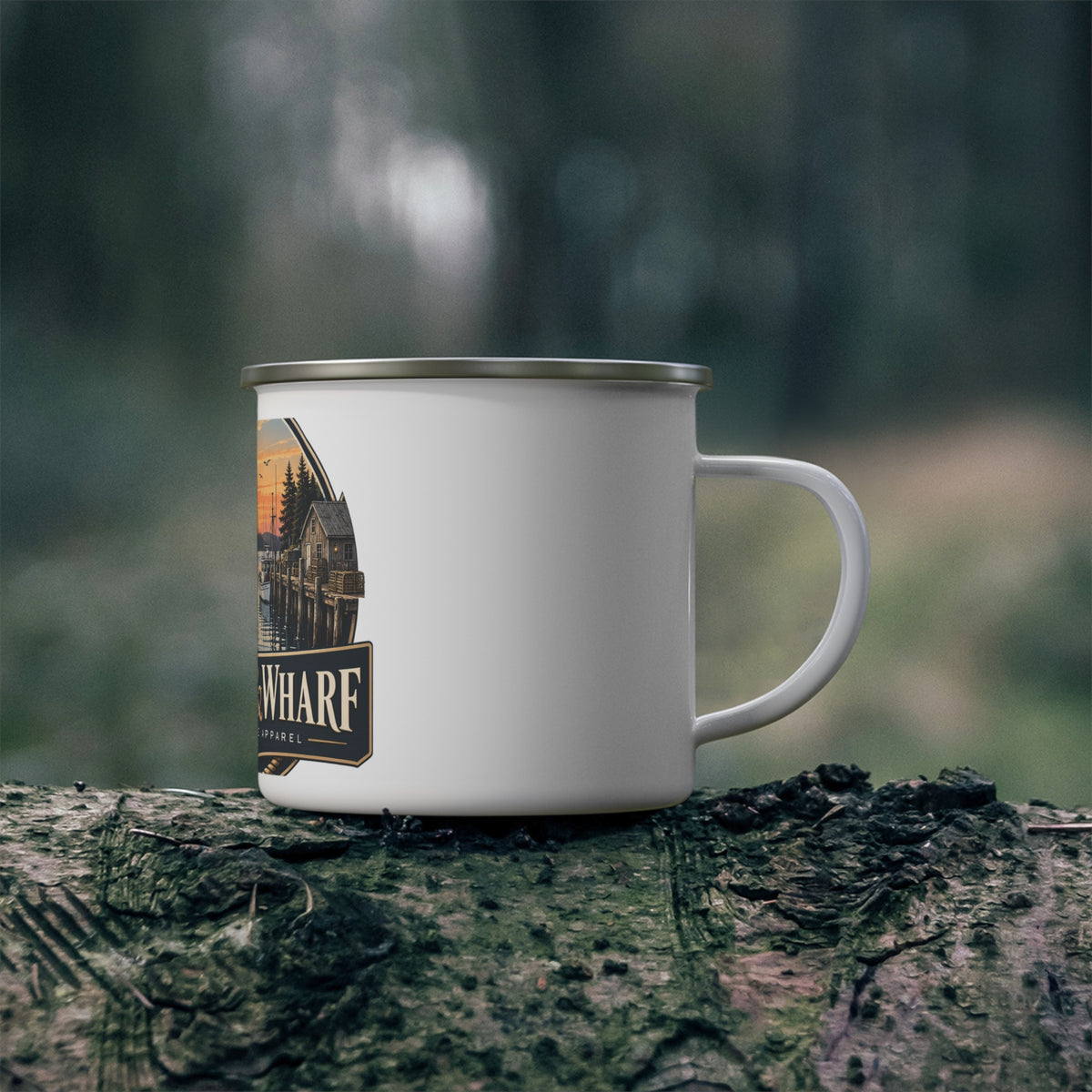 Wildwood & Wharf Harbor Sunset Camp Mug
