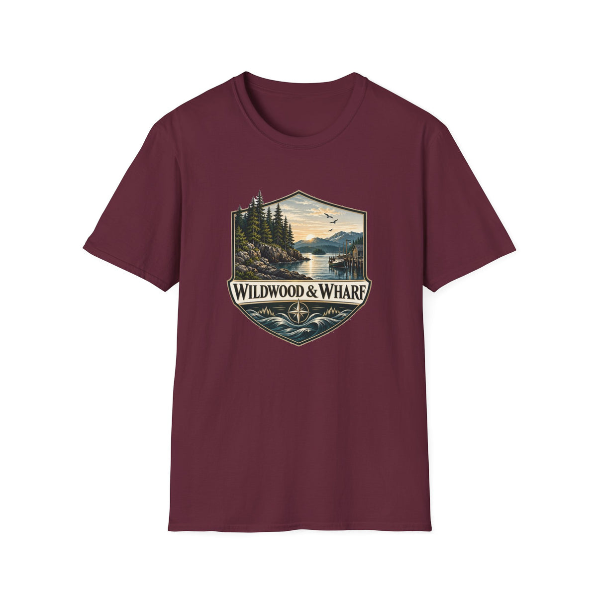 Wildwood & Wharf Harbor Shield Tee