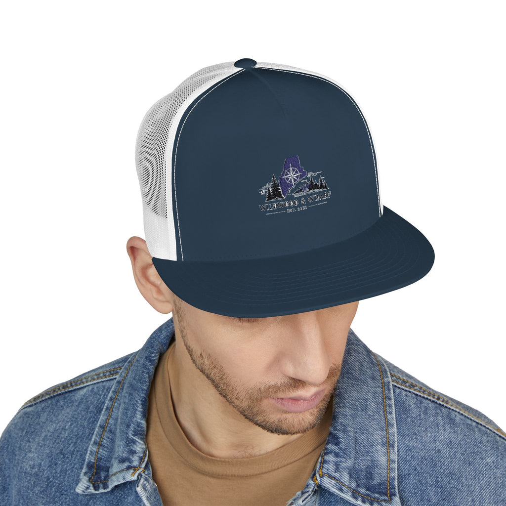Wildwood & Wharf Maine Compass Hat