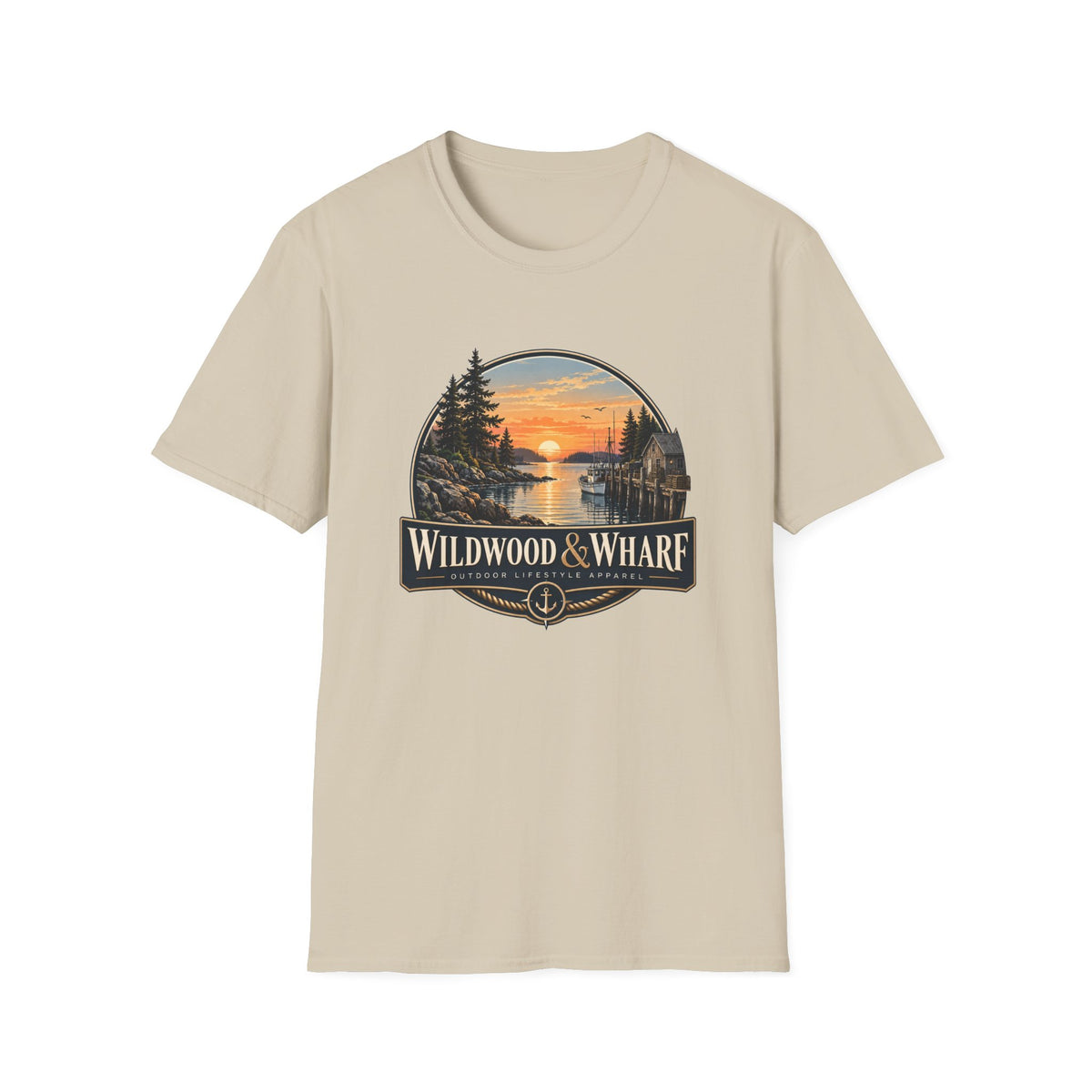 Wildwood & Wharf Harbor Sunset Tee