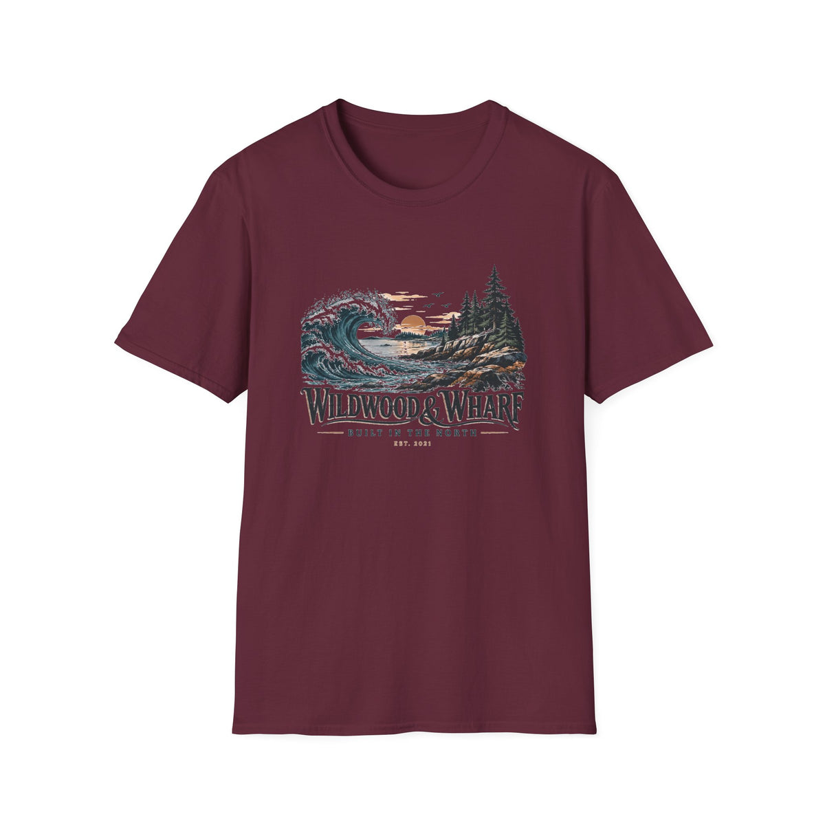 Wildwood & Wharf Tide Wave Tee