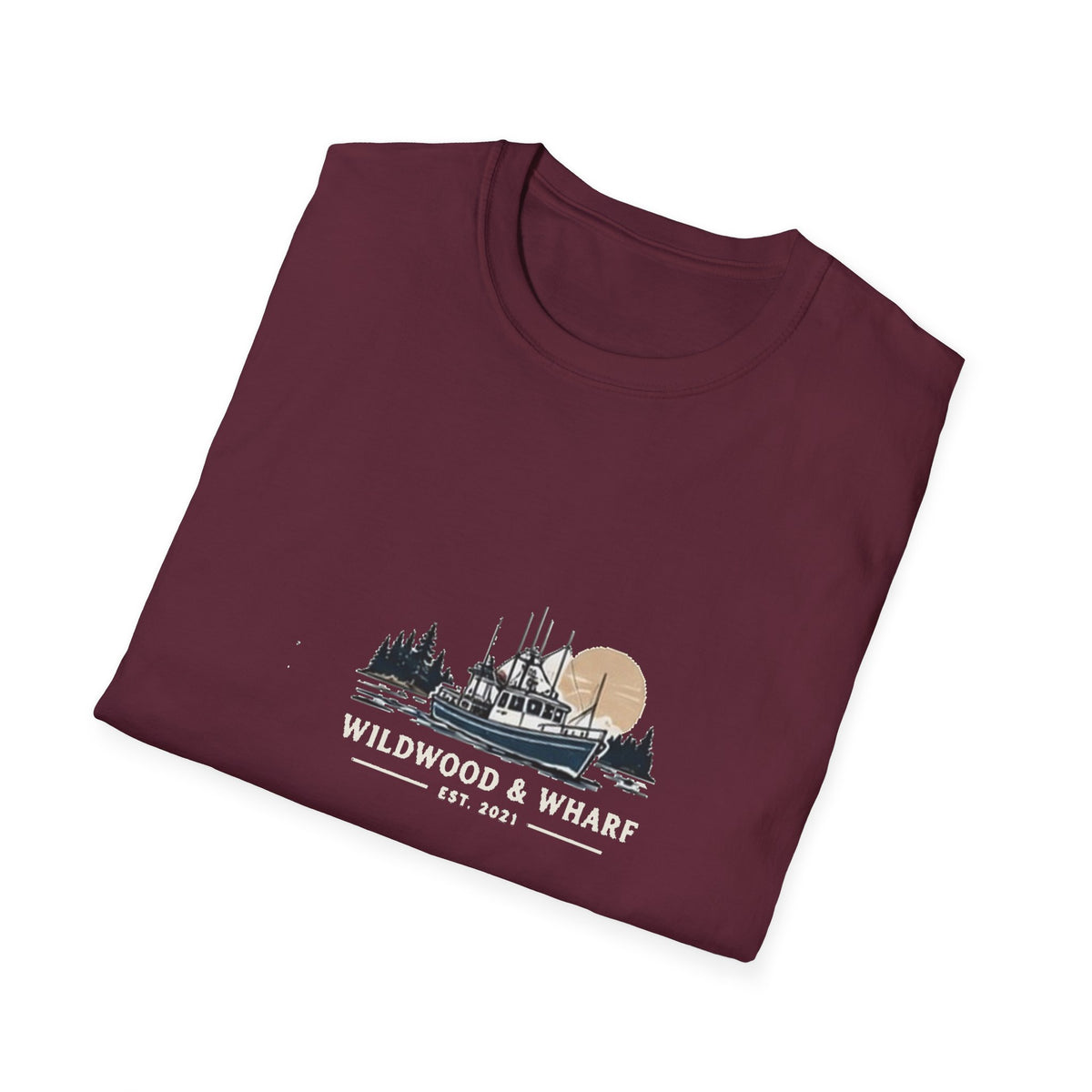 Wildwood & Wharf Fishing Boat Tee