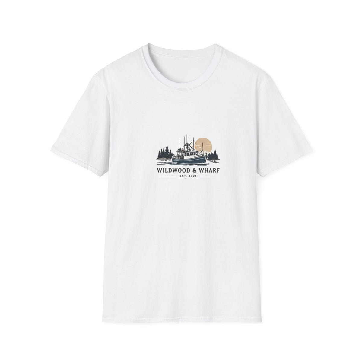 Wildwood & Wharf Fishing Boat Tee