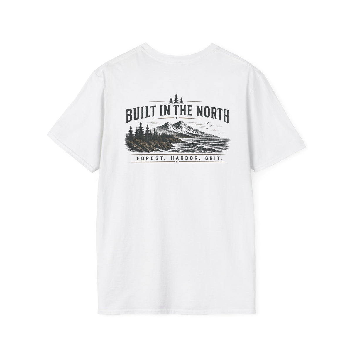 Built in the North Tee — Mountain & Pine Graphic T-Shirt