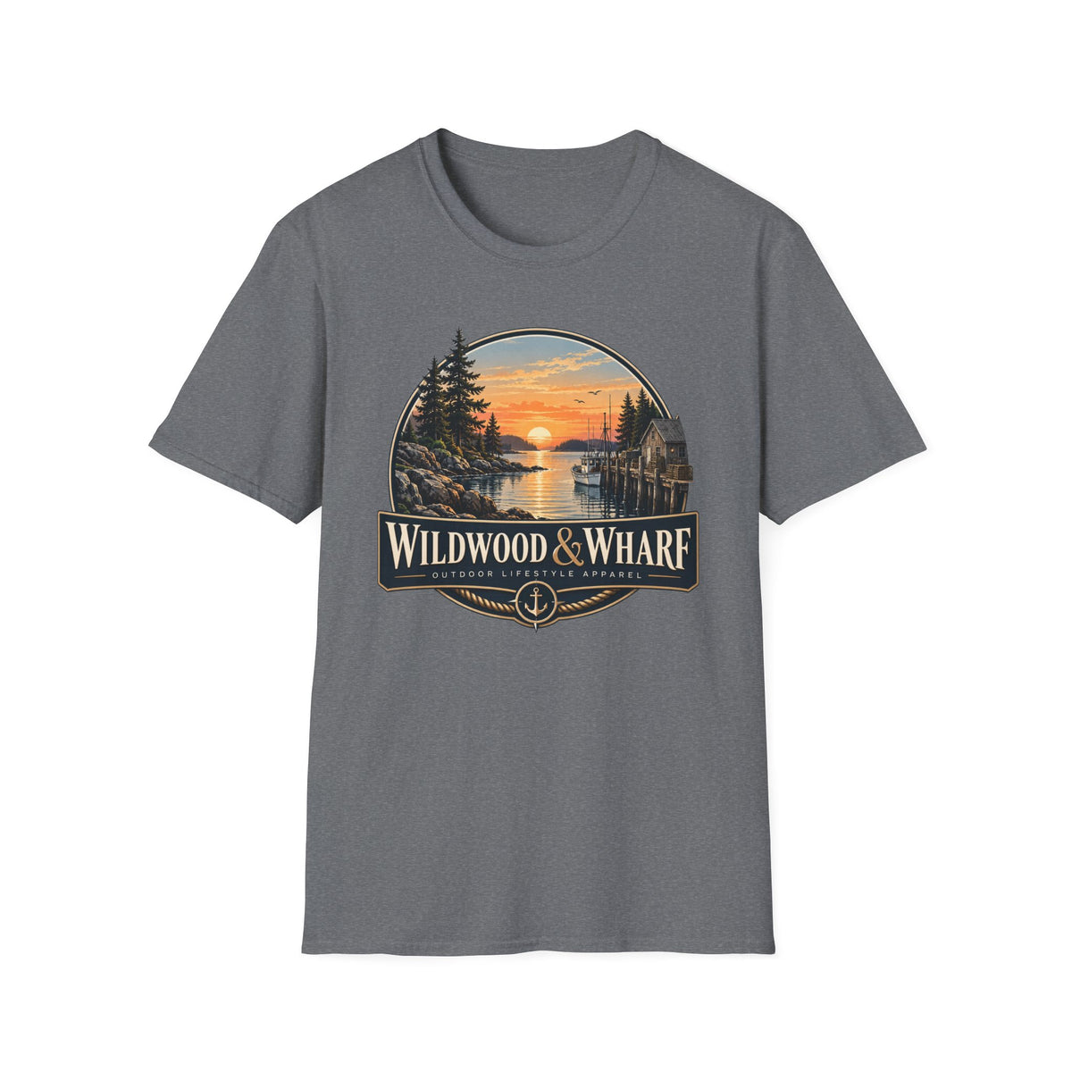 Wildwood & Wharf Harbor Sunset Tee