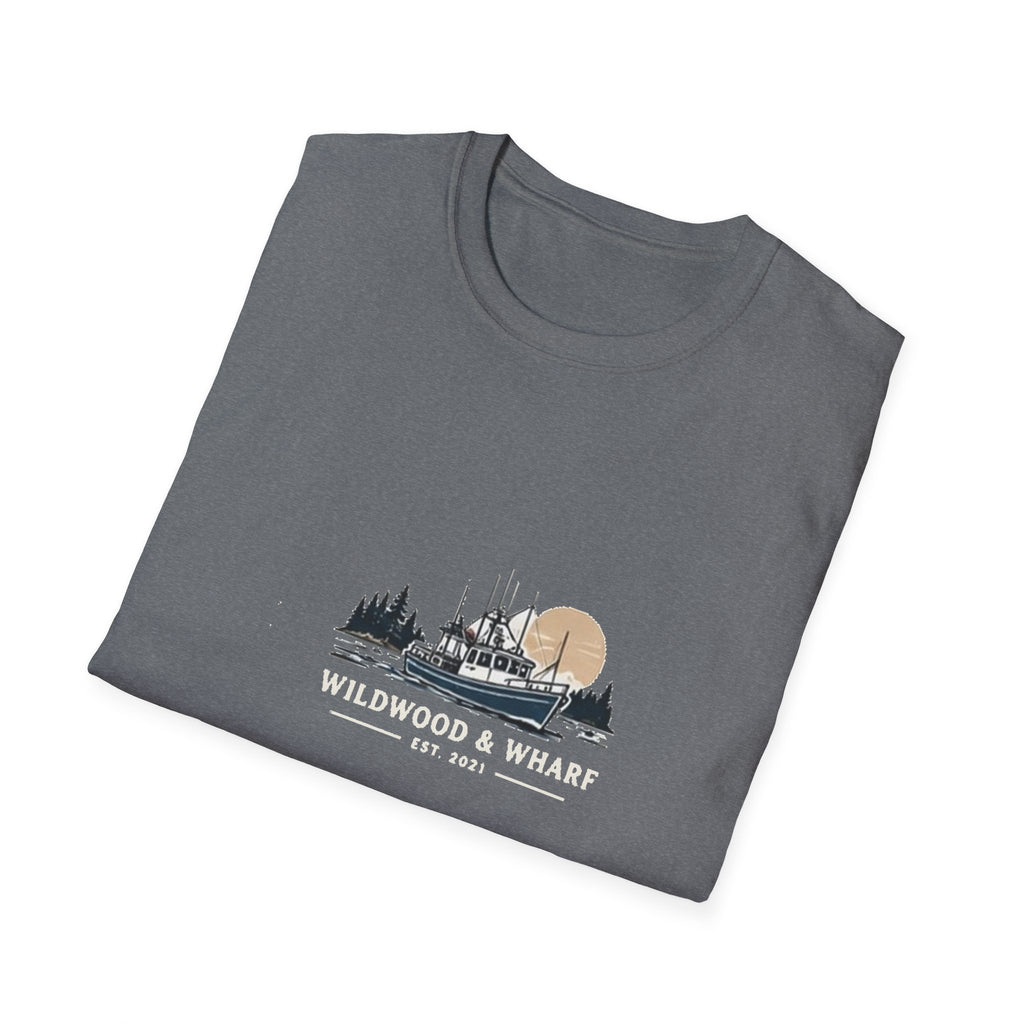 Wildwood & Wharf Fishing Boat Tee