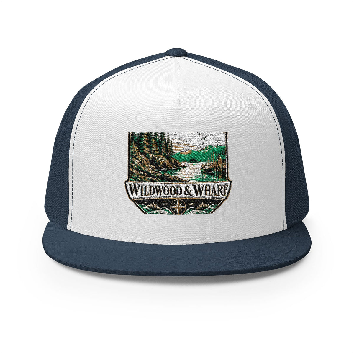 Wildwood & Wharf Harbor Shield Trucker Hat