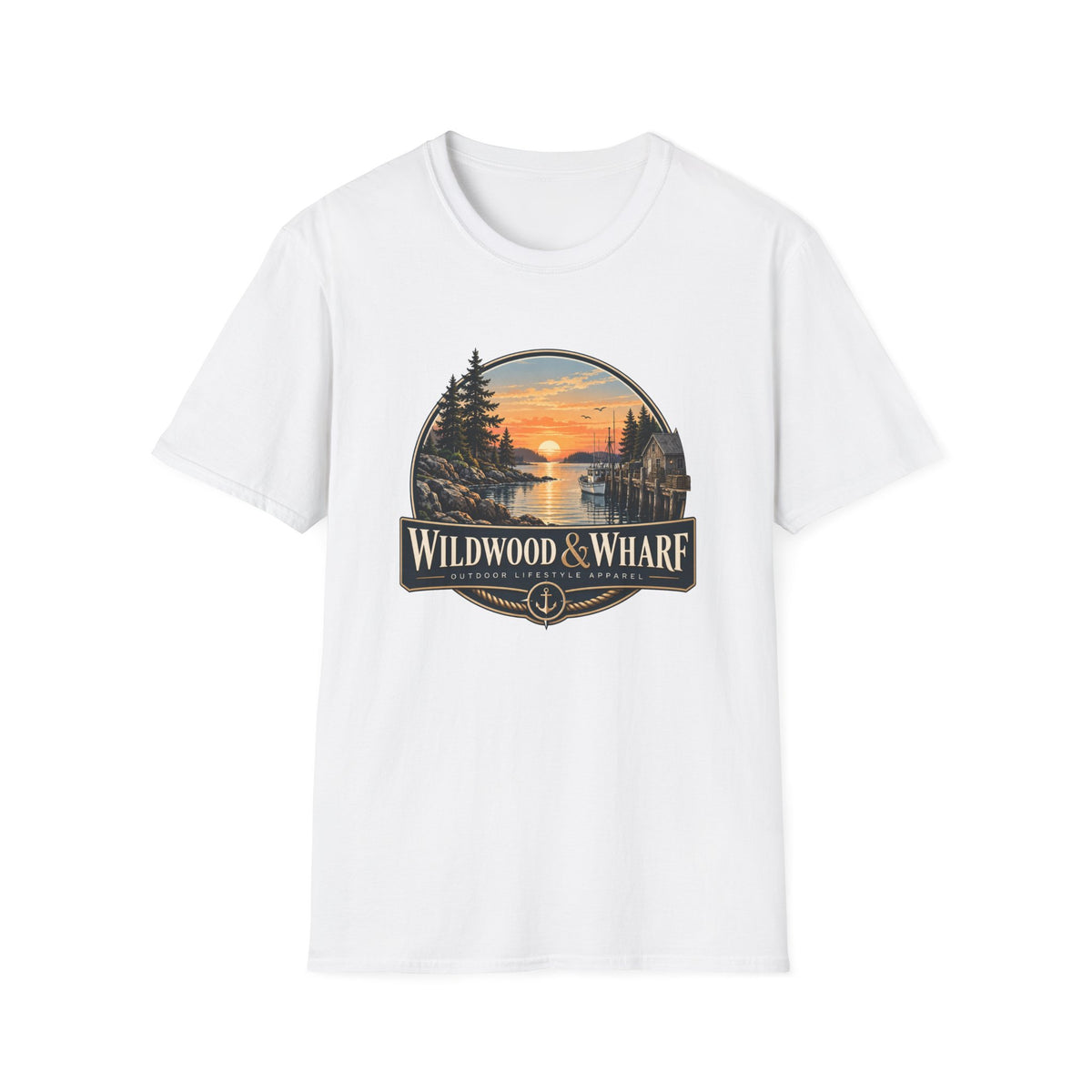 Wildwood & Wharf Harbor Sunset Tee