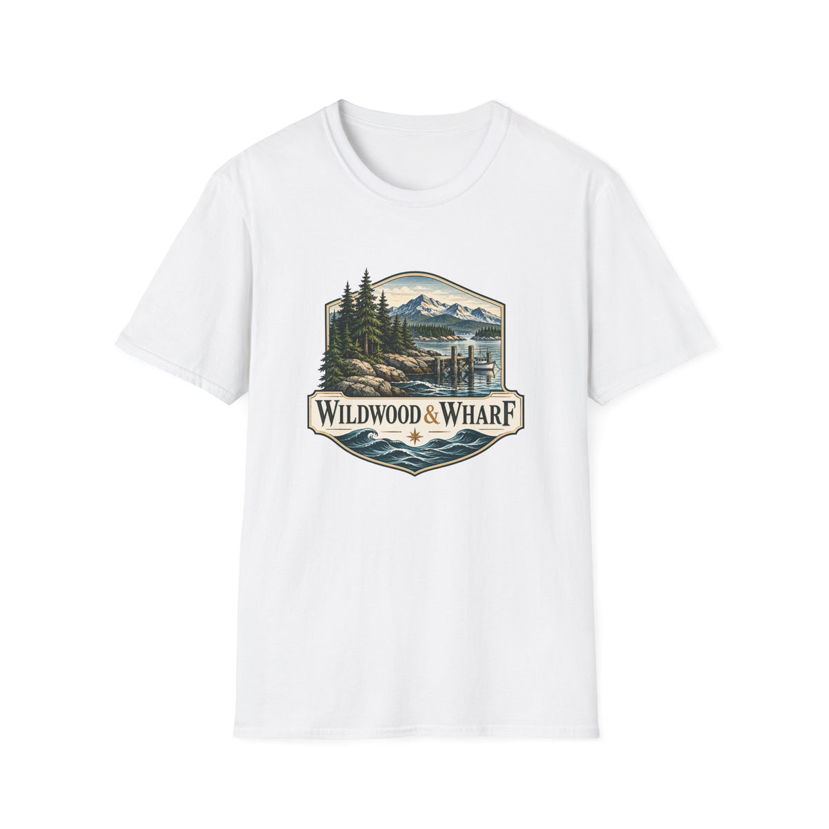 Wildwood & Wharf Harbor Badge Tee