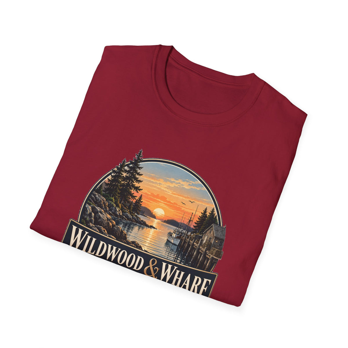 Wildwood & Wharf Harbor Sunset Tee