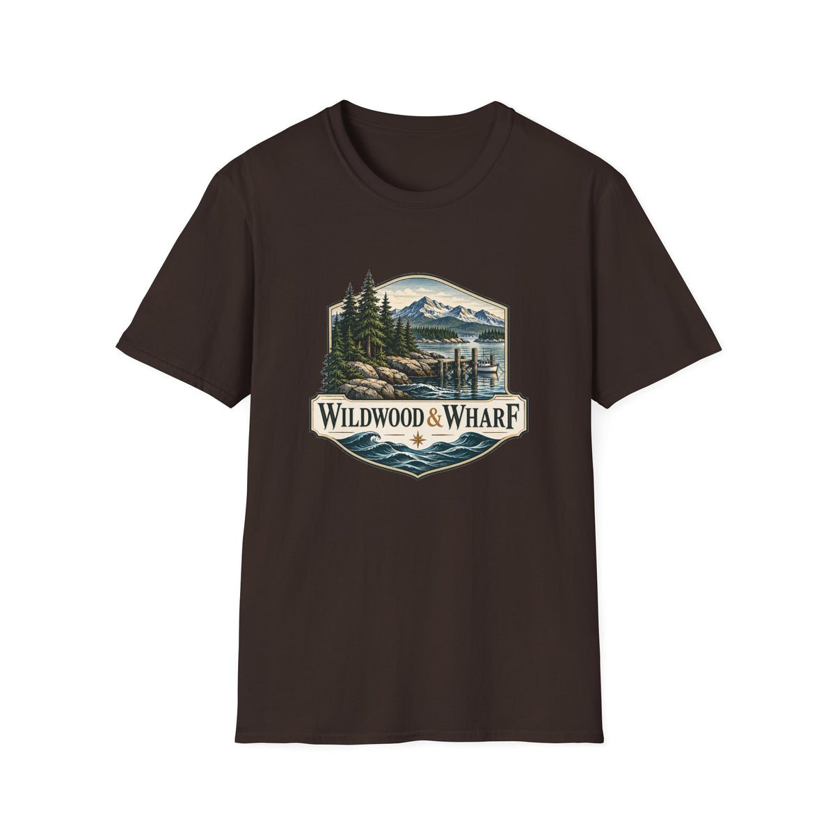 Wildwood & Wharf Harbor Badge Tee