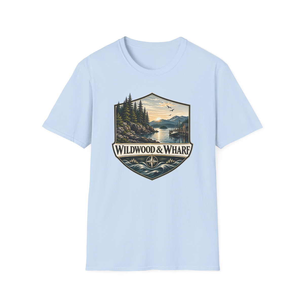 Wildwood & Wharf Harbor Shield Tee