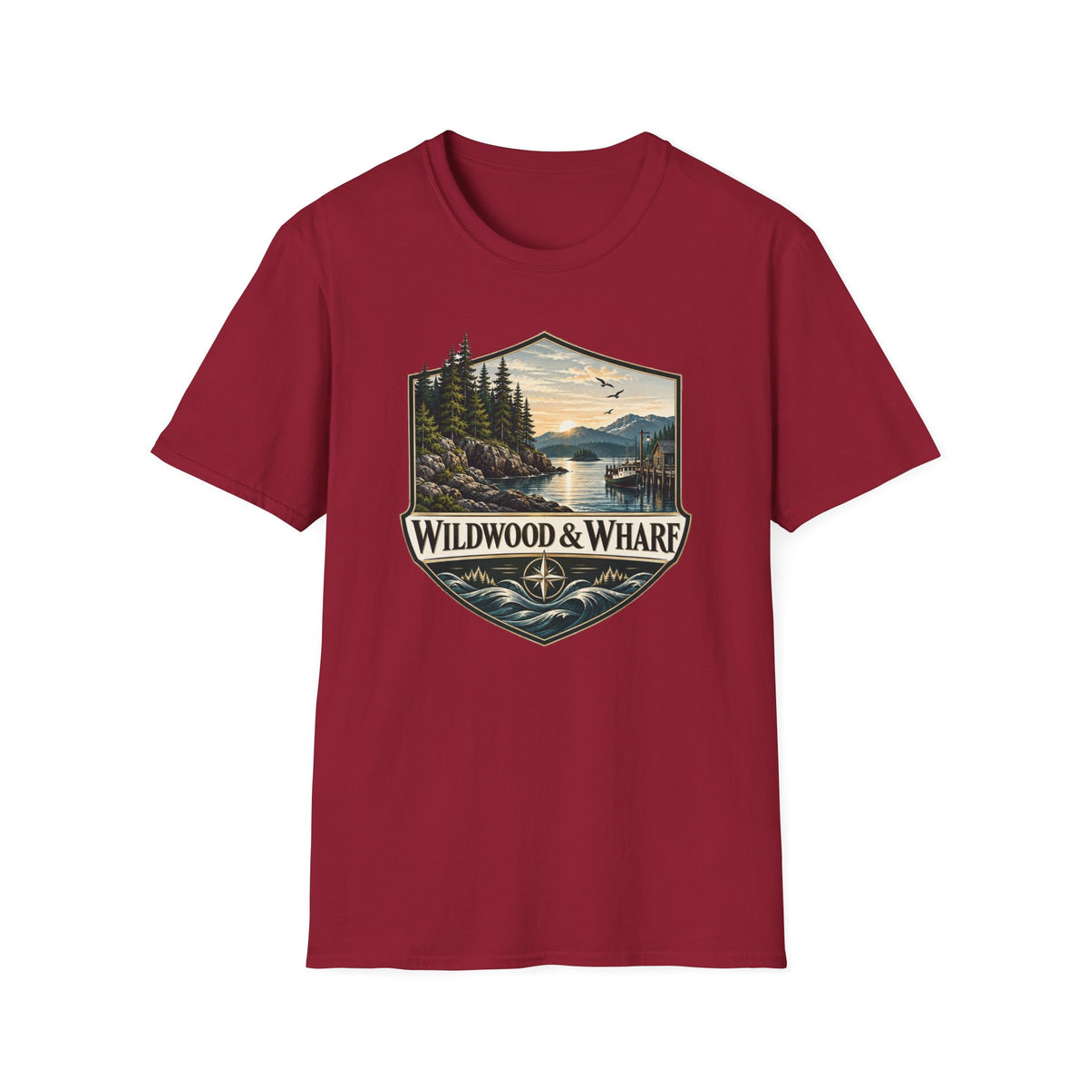 Wildwood & Wharf Harbor Shield Tee