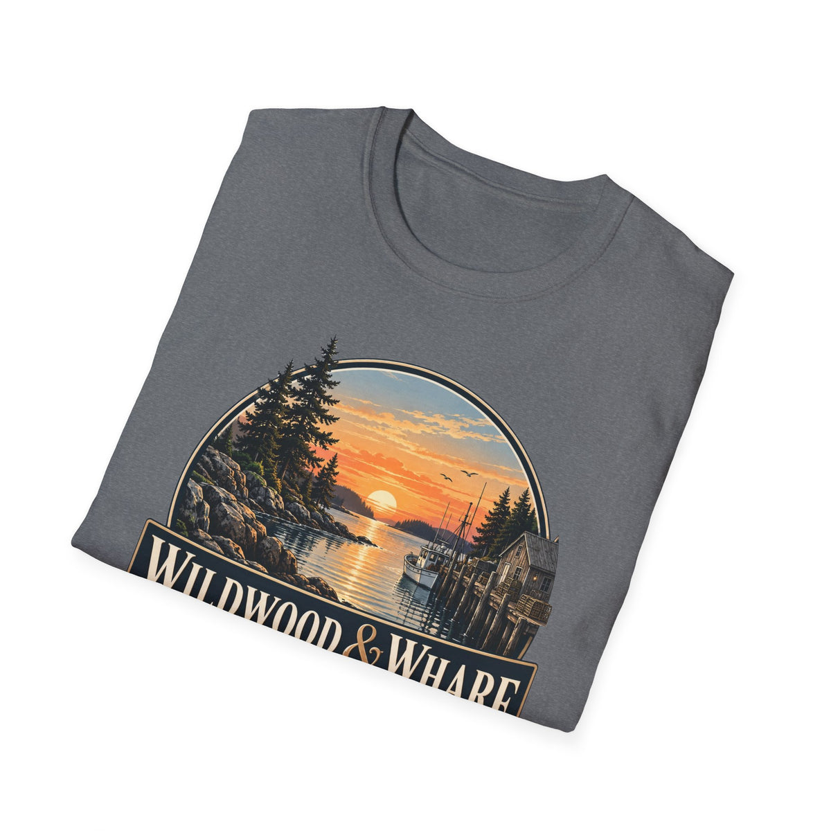 Wildwood & Wharf Harbor Sunset Tee