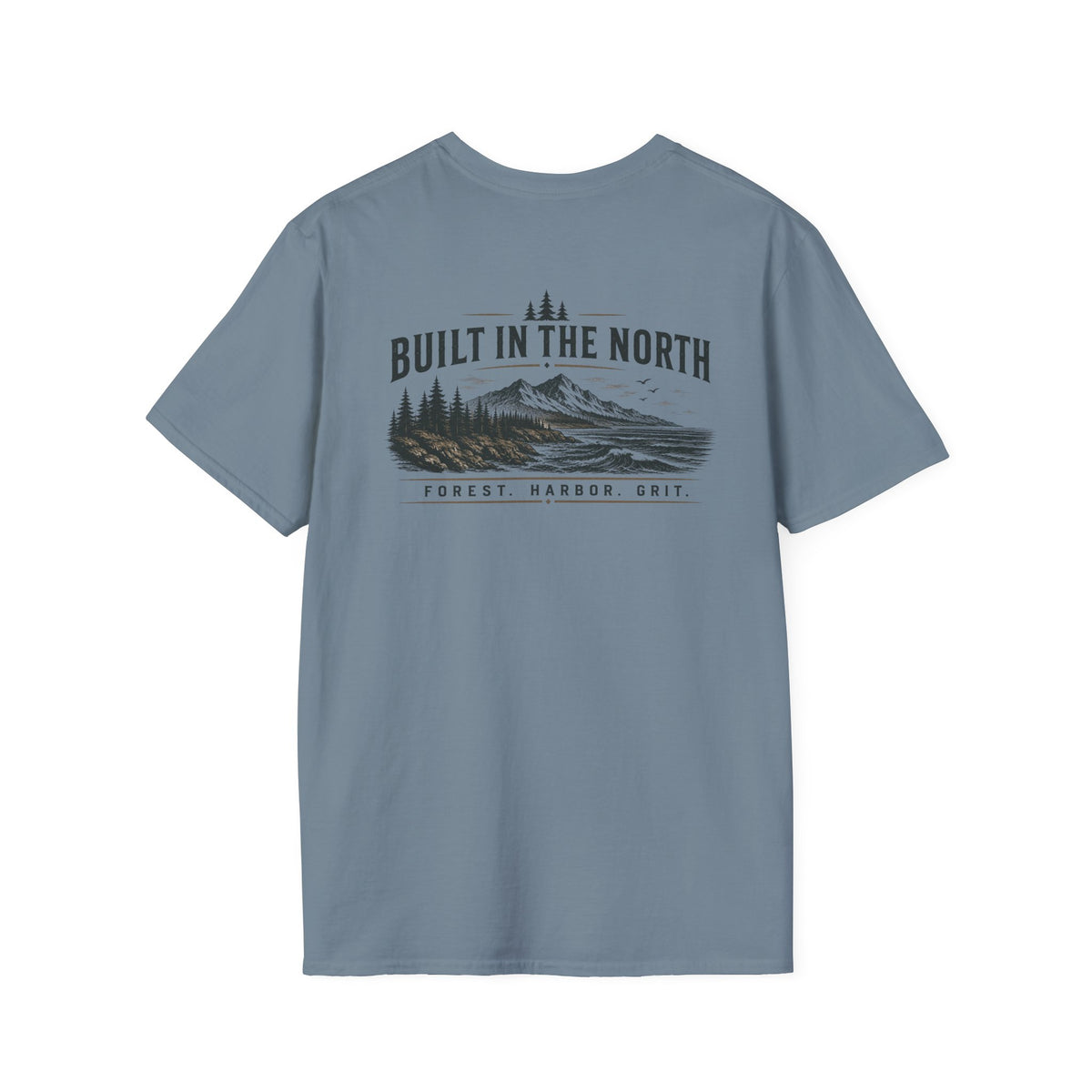 Built in the North Tee — Mountain & Pine Graphic T-Shirt