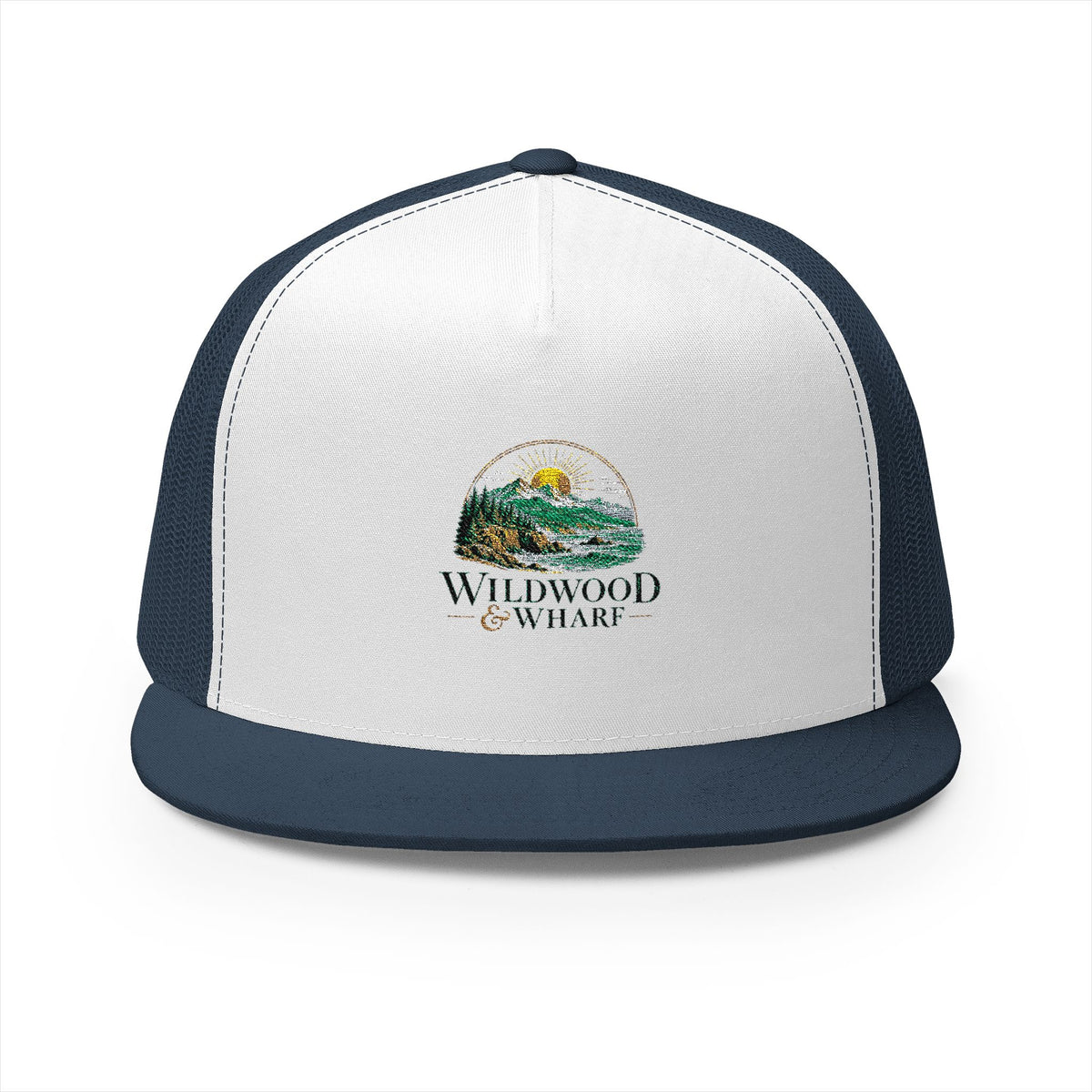 Wildwood & Wharf Mountain Sunrise Trucker Hat
