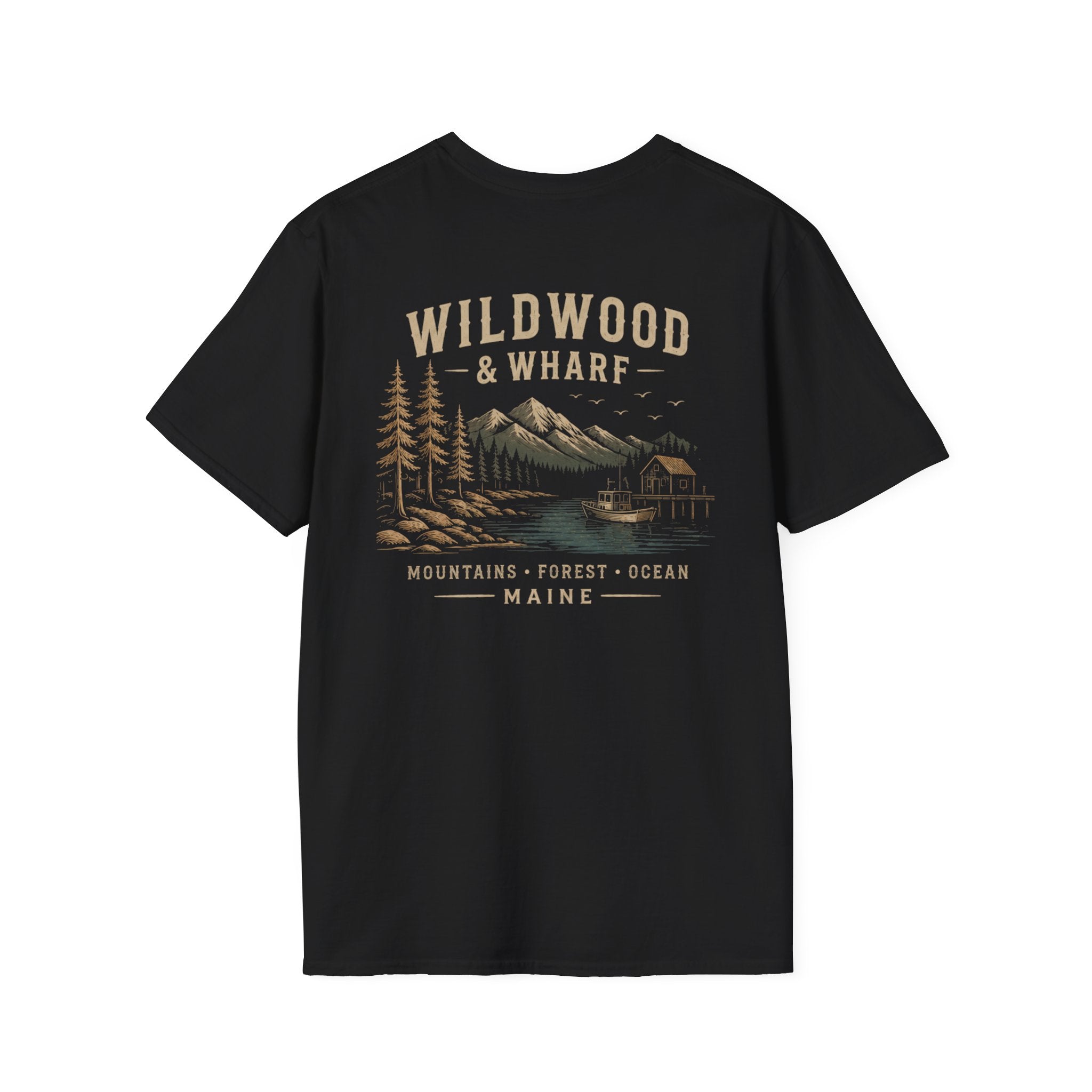 Wildwood & Wharf Logo T-Shirt — Mountains|Forest|Ocean