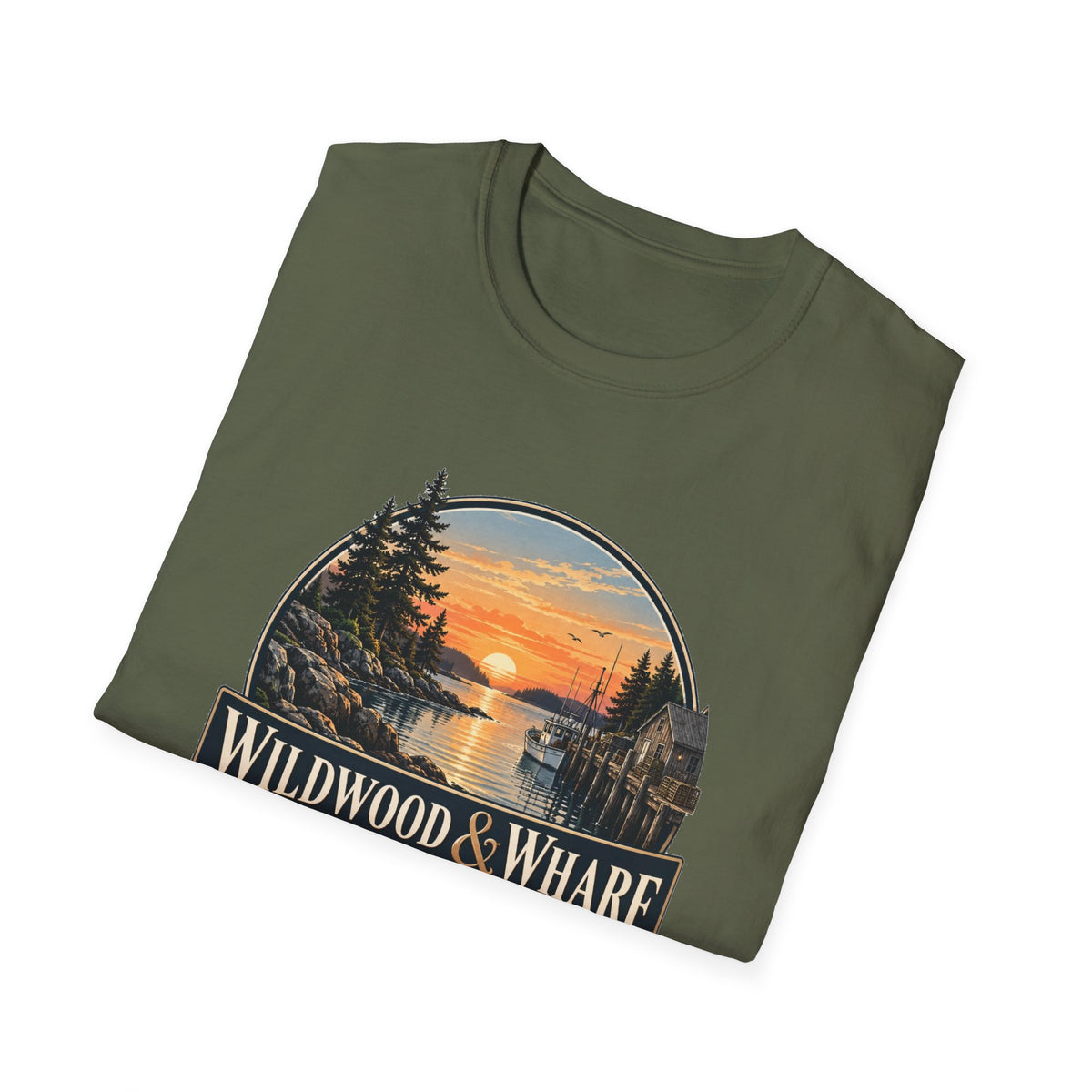 Wildwood & Wharf Harbor Sunset Tee