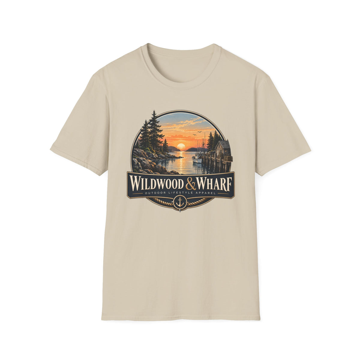 Wildwood & Wharf Harbor Sunset Tee