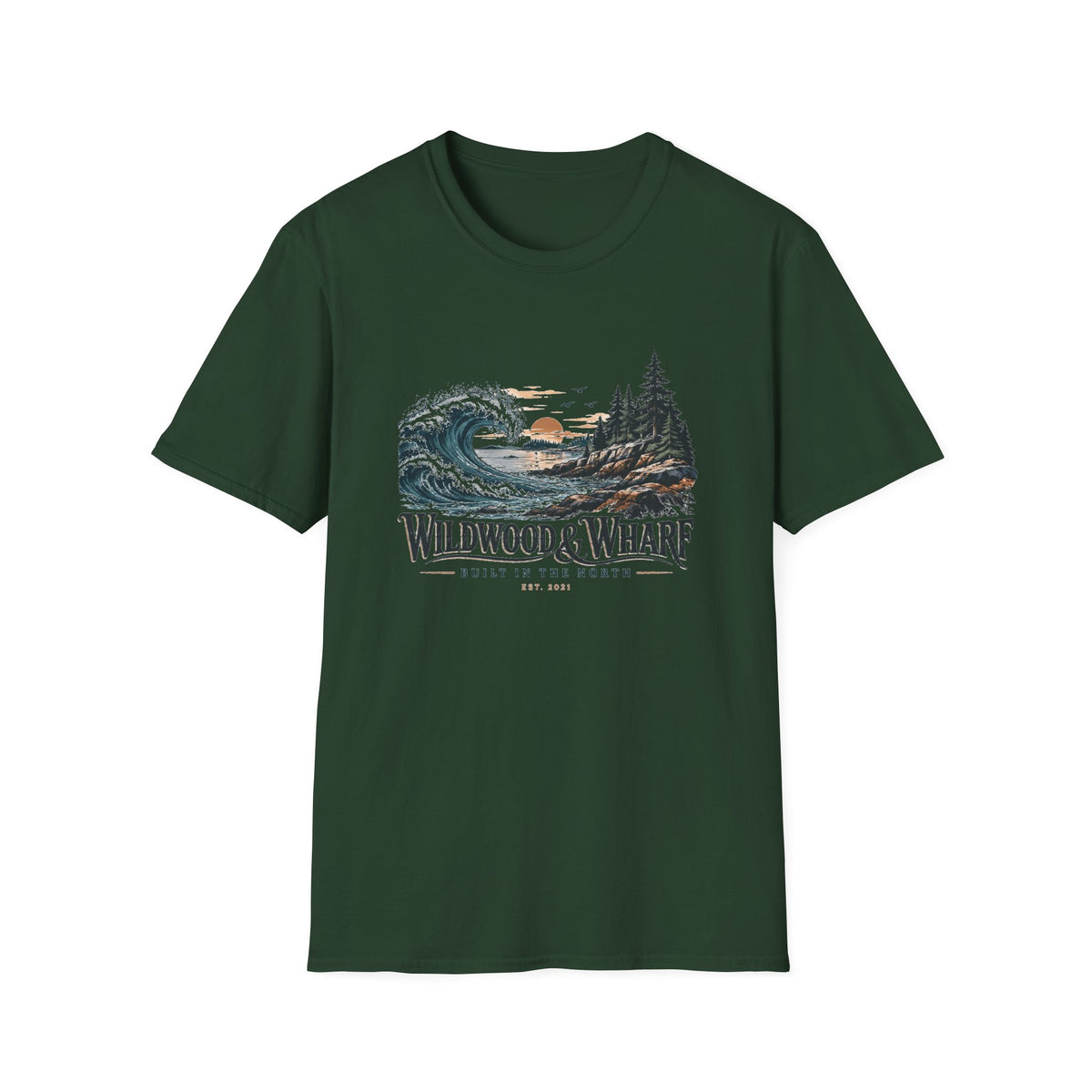Wildwood & Wharf Tide Wave Tee