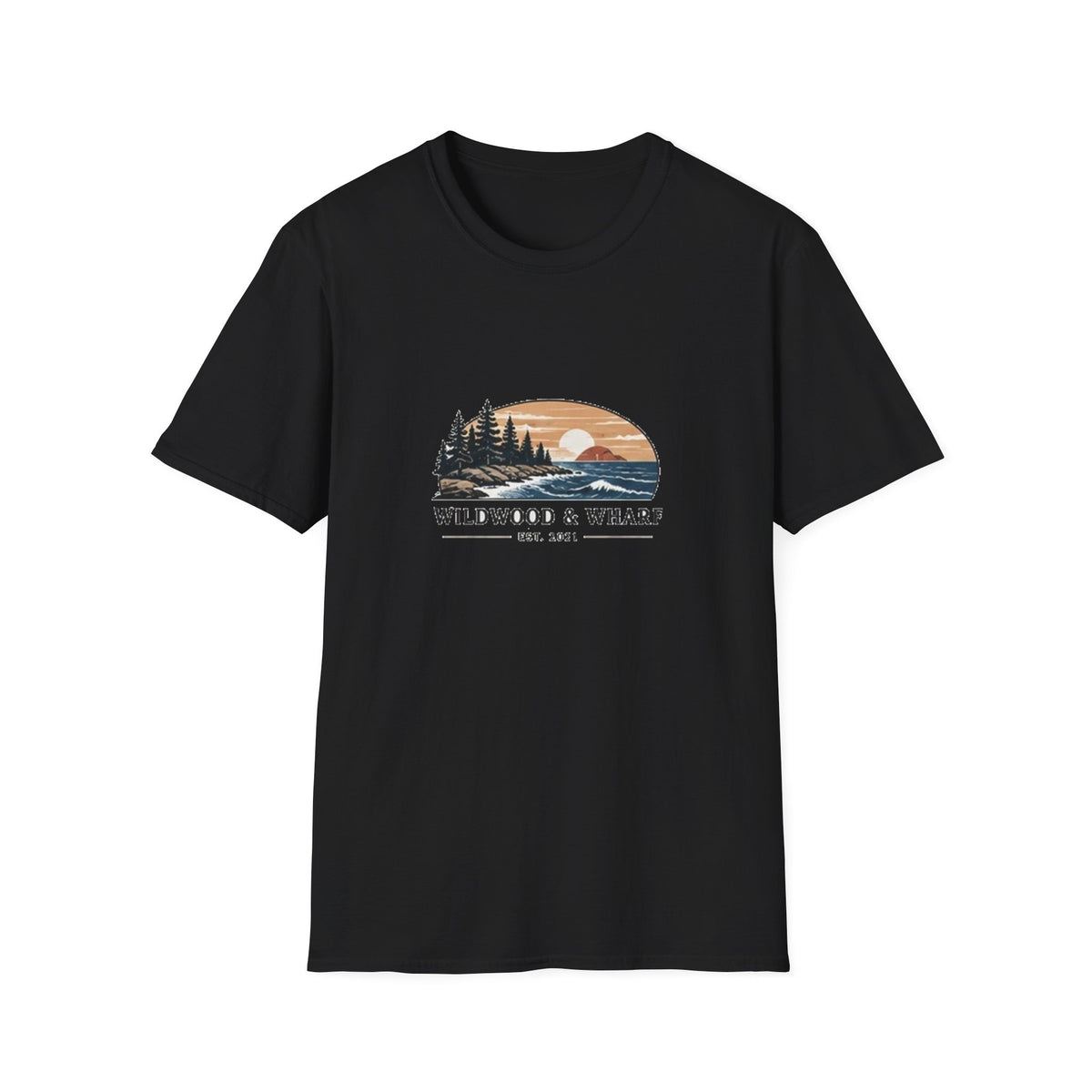 Wildwood & Wharf Coastal Sunset Tee