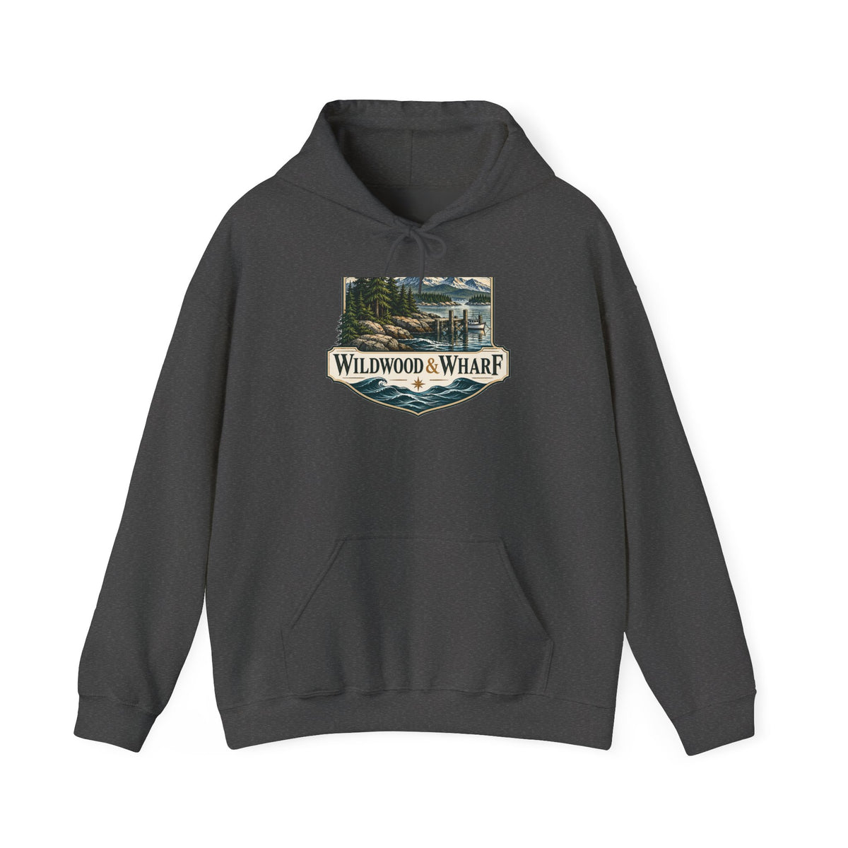 Wildwood & Wharf Hoodie - Harbor Badge