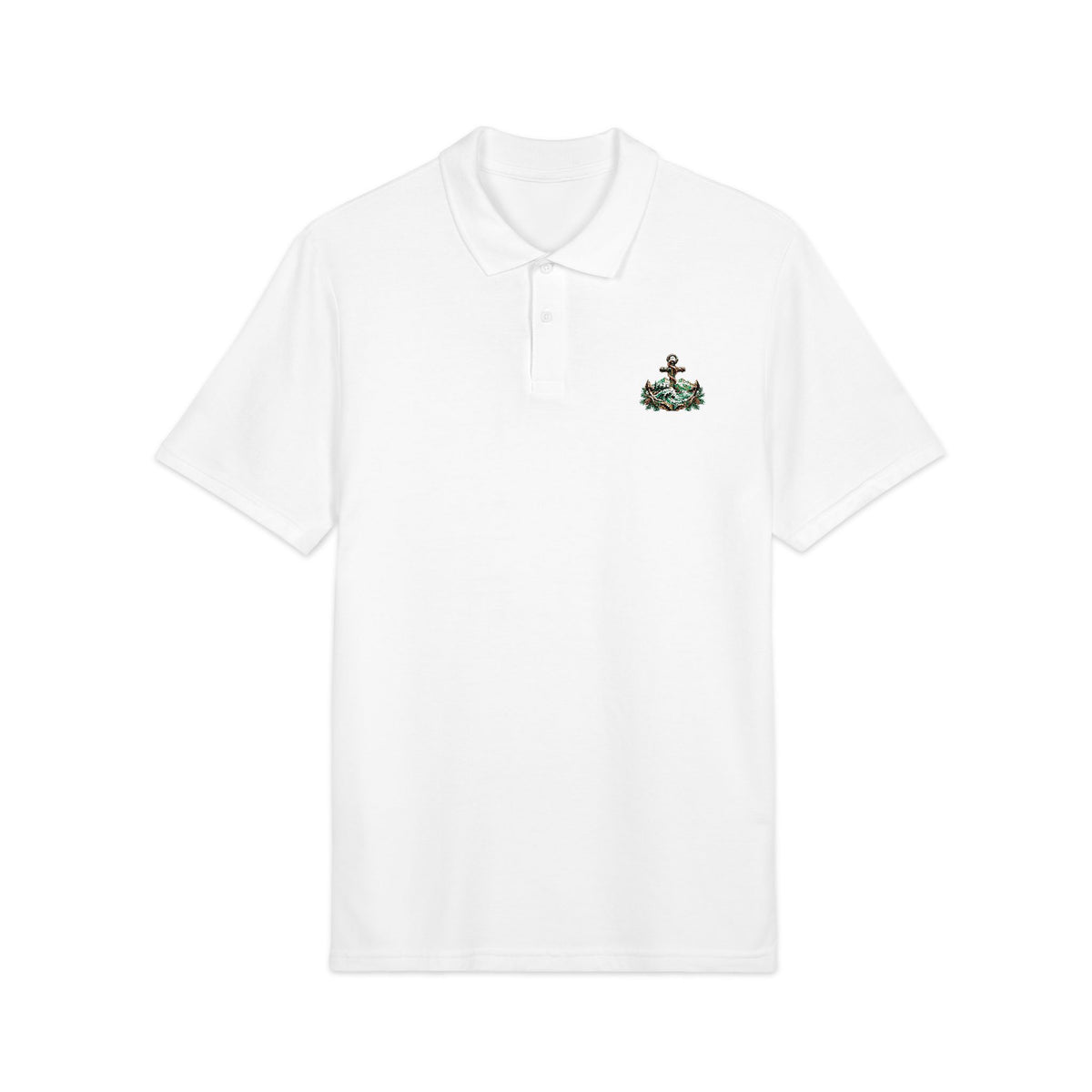 Wildwood & Wharf Anchor Logo Polo