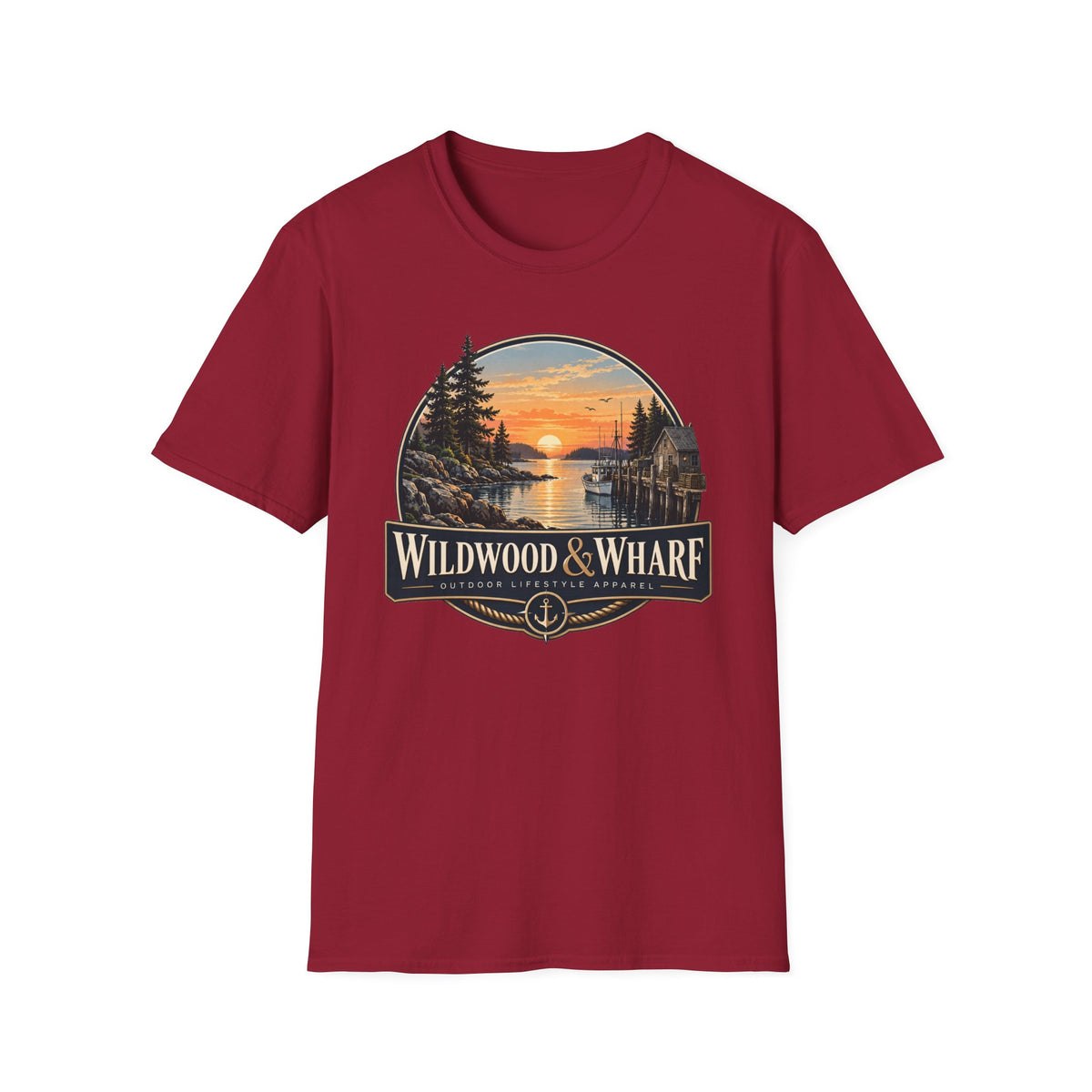 Wildwood & Wharf Harbor Sunset Tee